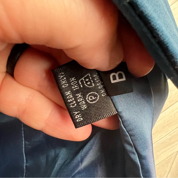 Lafayette 148 New York Women Teal Virgin Wool Two Button Blazer Size 10 - Picture 5 of 8